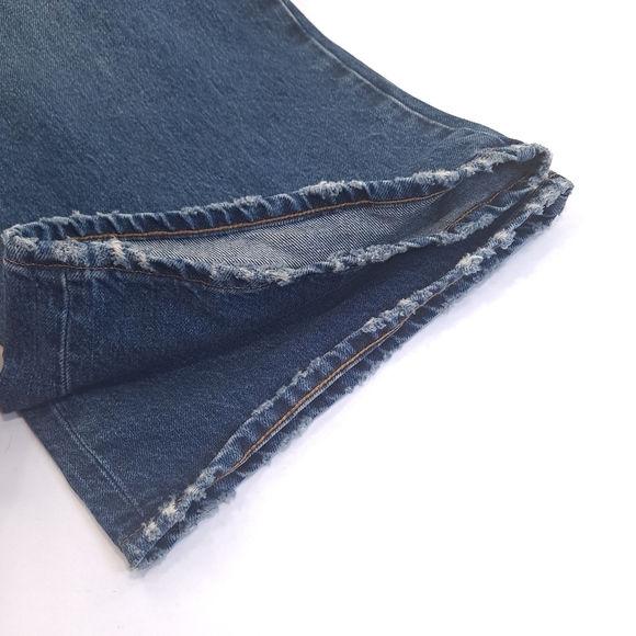 Free People CLOSED Nolin Relaxed Fit Distressed Blue Jeans Wide-Leg Italy Sz 31 - Picture 11 of 16